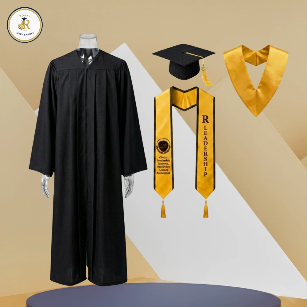 Premium Graduation Gown 4 Part Set