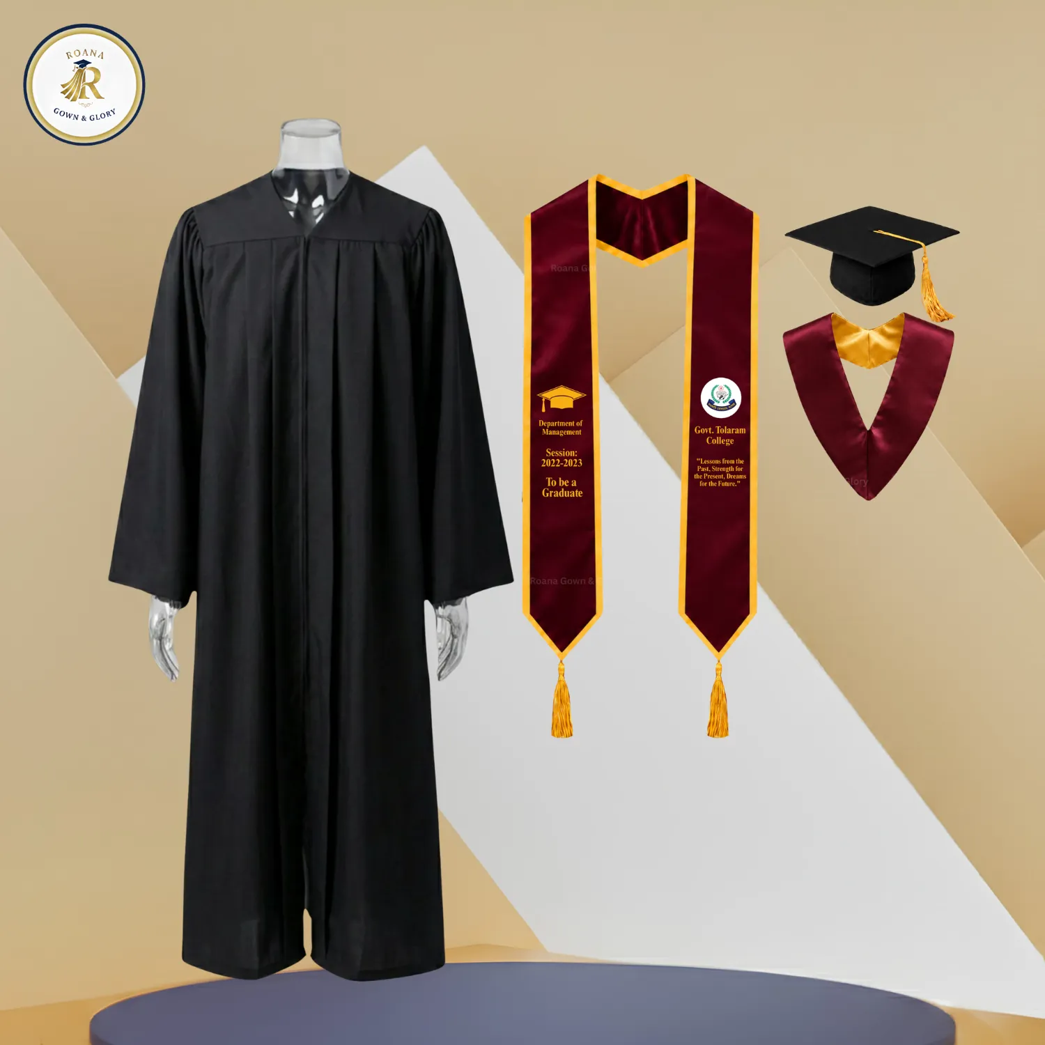 Premium Full Convocation Gown Set