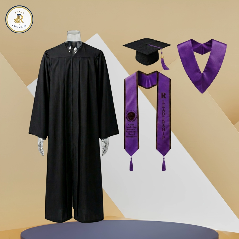 Premium Graduation Gown 4 Part Set
